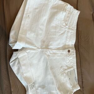 White shorts. Never worn. Junior plus size 19